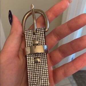 Silver gem belt